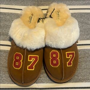 Travis Kelce Slippers -Hand painted 87